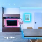 VKH Tiras LED, 10 Metros, Luces LED RGB Bluetooth para Habitaciones con Control Remoto y App, Cambio de Color con Música, para decoración del hogar, Fiestas y Navidad (10 mx 1)