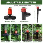 Sistema de riego de 20 m, kit de riego automático para jardín, kit de riego por goteo para plantas en macetas, balcón, flores, terraza, plantas, invernadero, paisaje