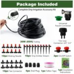 Sistema de riego de 20 m, kit de riego automático para jardín, kit de riego por goteo para plantas en macetas, balcón, flores, terraza, plantas, invernadero, paisaje