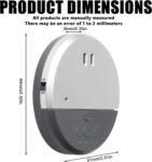 4 alarmas de puerta inalámbricas con sensor magnético de 130 dB, protección antirrobo con pilas para casa, hotel, oficina
