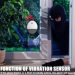 4 alarmas de puerta inalámbricas con sensor magnético de 130 dB, protección antirrobo con pilas para casa, hotel, oficina