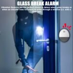 4 alarmas de puerta inalámbricas con sensor magnético de 130 dB, protección antirrobo con pilas para casa, hotel, oficina