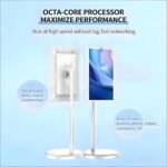 Un Smart TV portátil de 24 pulgadas con pantalla táctil móvil, rotación de 360°, batería integrada y soporte para TV móvil, ideal para fitness, juegos y actividades al aire libre 8*128G