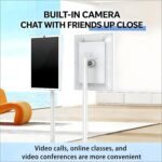 Un Smart TV portátil de 24 pulgadas con pantalla táctil móvil, rotación de 360°, batería integrada y soporte para TV móvil, ideal para fitness, juegos y actividades al aire libre 8*128G