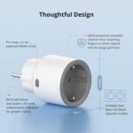 SONOFF S60TPF Enchufe Inteligente Wi-Fi (con Monitorización de Energía), Programación de Encendido/Apagado, Ahorro de Energía, Compatible con Alexa y Google Home