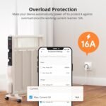 SONOFF S60TPF Enchufe Inteligente Wi-Fi (con Monitorización de Energía), Programación de Encendido/Apagado, Ahorro de Energía, Compatible con Alexa y Google Home