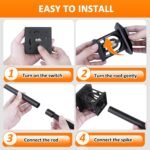 8 Piezas Luces Solares LED Jardín Exterior, Luces de Camino Solar Exterior, IP65 Impermeable, Iluminación Decorativa para Jardín, Paisajes, Caminos, Patios, Pasillos, Césped (Blanco Cálido)