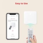 SwitchBot – Mini Control Remoto Inteligente, Hub Remoto Infrarrojo Universal para Hogar Inteligente, para TV y Aire Acondicionado, Conecta Dispositivos SwitchBot a WiFi, Funciona con