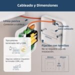 Termostato wifi con batería, apto para calderas de gas de 2 hilos. Termostato programable diario, controlable vía Tuya o Smart Life. Es compatible con el Asistente de Google y Alexa.