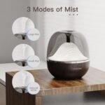 Alexa Difusor de Aceites Esenciales Wifi 600 ml, Humidificador Ankrs Diseño Único Aromas, WiFi, Aromaterapia Alexa, Ultrasónico con Luz LED, Multicolor