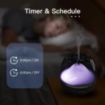 Alexa Difusor de Aceites Esenciales Wifi 600 ml, Humidificador Ankrs Diseño Único Aromas, WiFi, Aromaterapia Alexa, Ultrasónico con Luz LED, Multicolor