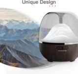 Alexa Difusor de Aceites Esenciales Wifi 600 ml, Humidificador Ankrs Diseño Único Aromas, WiFi, Aromaterapia Alexa, Ultrasónico con Luz LED, Multicolor