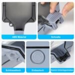 Enchufe externo impermeable IP66, toma de corriente de superficie de 16A con cubierta para instalación en pared de garaje, terraza y jardín