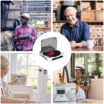 Reproductor de música inalámbrico, reproductor de música con altavoz para el hogar, dispositivo de altavoz recargable para viajes, escuela, trabajo, hogar, salidas y camping