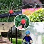 HUAZIZ Sistema de Riego por Goteo, 2 Piezas Kit de Riego Automático de 15 m con Boquillas Ajustables, Riego de Plantas por Goteo para Macetas, Jardín, Césped, Invernadero, Parterre