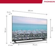THOMSON TV 40 Pulgada (101 cm) FHD Easy TV, TV LED (No Smart), Triple Sintonizador (DVB-T/T2/C/S/S2), Dolby Audio, Modo Hotel, Reproductor Multimedia, Control Retroiluminado, 3X HDMI, 40FD2S13