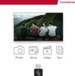 THOMSON TV 40 Pulgada (101 cm) FHD Easy TV, TV LED (No Smart), Triple Sintonizador (DVB-T/T2/C/S/S2), Dolby Audio, Modo Hotel, Reproductor Multimedia, Control Retroiluminado, 3X HDMI, 40FD2S13