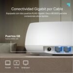 TP-Link Deco BE3600 (paquete de 3): Wi-Fi 7 en malla de doble banda de hasta 3,6 GB/s, backhaul híbrido inalámbrico y por cable, MLO, 2 puertos Gigabit por unidad, seguridad HomeShield