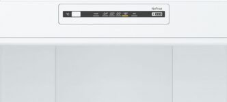 Bosch – Frigorífico Combi, 60 cm, Serie 2, NoFrost, Iluminación LED, MultiAirFlow, Blanco, KGN36NWEA