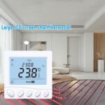 Termostato inteligente WiFi, control de voz programable de 7 días, termostato Nest digital para el hogar con pantalla LCD grande, admite control remoto de aplicaciones con (tipo