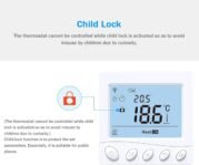 Termostato inteligente WiFi, control de voz programable de 7 días, termostato Nest digital para el hogar con pantalla LCD grande, admite control remoto de aplicaciones con (tipo
