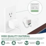 Mini módulo de interruptor inteligente WiFi de 2 vías – 4 piezas DIY para pared, compatible con la aplicación Tuya