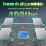 Báscula de Baño con Pantalla a Color, Báscula de Grasa Corporal y Músculo con 20 Datos de Salud, Peso Digital Bluetooth para 24 Usuarios, Analizador de Composición Corporal, 180 kg