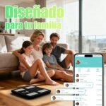 Báscula de Baño con Pantalla a Color, Báscula de Grasa Corporal y Músculo con 20 Datos de Salud, Peso Digital Bluetooth para 24 Usuarios, Analizador de Composición Corporal, 180 kg