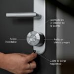 Nuki Smart Lock Ultra, Cerradura Electrónica por Bluetooth, WiFi & Matter, Fácil Integración en Hogar Inteligente, Abre la Puerta con Acceso Remoto, con 3 Modos de Cierre Diferentes