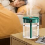 Humidificador alimentado por USB de 2 litros con control de aire mejorado equipado con tecnología de sensor inteligente para monitoreo de condiciones en tiempo real (rosa)