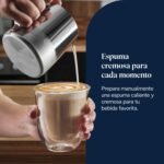 De’Longhi Perfetto La Specialista Arte, Cafetera espresso y capuchino con bomba, Máquina de café en grano, 3 recetas preestablecidas, 8 niveles de molido, EC9155.MB, Metal/Negro