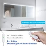 WOBANE Tira LED Blanco Frío 6000K, Tira de Luces LED 5 Metros con Control Remoto Ajustable, Cinta de Luz LED Adhesiva con Enchufe para Cocina Dormitorio Habitación