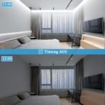 WOBANE Tira LED Blanco Frío 6000K, Tira de Luces LED 5 Metros con Control Remoto Ajustable, Cinta de Luz LED Adhesiva con Enchufe para Cocina Dormitorio Habitación