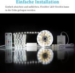 WOBANE Tira LED Blanco Frío 6000K, Tira de Luces LED 5 Metros con Control Remoto Ajustable, Cinta de Luz LED Adhesiva con Enchufe para Cocina Dormitorio Habitación
