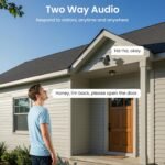 wansview Cámara de Vigilancia Solar WiFi para Exteriores – Cámaras 2K Vigilancia del Hogar WiFi 2.4G Hz Seguridad Inalámbrica con Batería, Sirena PIR, Visión Nocturna en Color, IP65