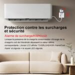 KETOTEK – Toma de corriente con pantalla LCD retroiluminada, 3680 W, medidor de potencia, medidor de potencia, medición del consumo eléctrico, medidor eléctrico