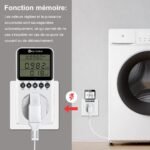 KETOTEK – Toma de corriente con pantalla LCD retroiluminada, 3680 W, medidor de potencia, medidor de potencia, medición del consumo eléctrico, medidor eléctrico