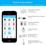 SKYLINK SK-250 Sistema Automatizador de Alarma de Seguridad Inalámbrico con Cámara Compatible con iOS, Android, Echo Alexa, Google Home e IFTTT, Sin Cuotas Mensuales, Blanco