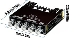 Placa amplificadora inalámbrica | Placa receptora de Sonido inalámbrico de 2.1 Canales | Módulo Receptor de Sonido | para, Cine en casa, Altavoz de Coche, Estudio de Audio al Aire