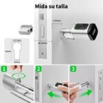 Smart Lock, Cerradura Electrónica, Smart Lock Cilindro Regulable 60-90 mm (30/30.45/45), Cerraduras Inteligentes para Puertas, con RFID, App, Huella, Botón y Llave para Desbloquear