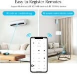 Mando a Distancia Inteligente con IR, Tuya IR+RF Universal para aparatos de Aire Acondicionado de TV, Infrarrojos de radiofrecuencia, Compatible con la aplicación Tuya Smart/Smart Life