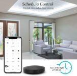 Mando a Distancia Inteligente con IR, Tuya IR+RF Universal para aparatos de Aire Acondicionado de TV, Infrarrojos de radiofrecuencia, Compatible con la aplicación Tuya Smart/Smart Life