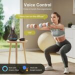 Difusor de Aroma Alexa 400ml Maxcio Humidificador Ultrasónico de Aceites Esenciales LED de 7 Colores 2 Modos de Niebla con Control Remoto Compatible con Amazon Alexa y Google Home