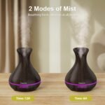 Difusor de Aroma Alexa 400ml Maxcio Humidificador Ultrasónico de Aceites Esenciales LED de 7 Colores 2 Modos de Niebla con Control Remoto Compatible con Amazon Alexa y Google Home