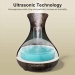 Difusor de Aroma Alexa 400ml Maxcio Humidificador Ultrasónico de Aceites Esenciales LED de 7 Colores 2 Modos de Niebla con Control Remoto Compatible con Amazon Alexa y Google Home