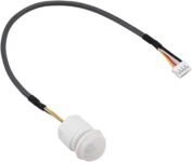 Greluma 1 Pieza Interruptor Sensor Infrarrojo, Mini Detector de Movimiento Infrarrojo para Instalación Interior, Detector de Movimiento Incorporado 220V, Rango de Detección 8m a 360°