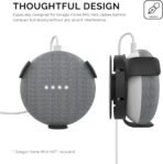 Soporte de pared para Dot 3.ª generación y Google Nest mini/Home Mini, soporte de pared con gestión de cables de montaje con tornillos