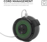 Soporte de pared para Dot 3.ª generación y Google Nest mini/Home Mini, soporte de pared con gestión de cables de montaje con tornillos