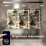 SaniteModar Espejo de Baño con Luz 60 x 100 cm – Ultra Brillante y Antivaho – Espejo de Baño LED de Pared – Instalación Vertical/Horizontal, IP44 Resistente al Agua