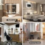 SaniteModar Espejo de Baño con Luz 60 x 100 cm – Ultra Brillante y Antivaho – Espejo de Baño LED de Pared – Instalación Vertical/Horizontal, IP44 Resistente al Agua